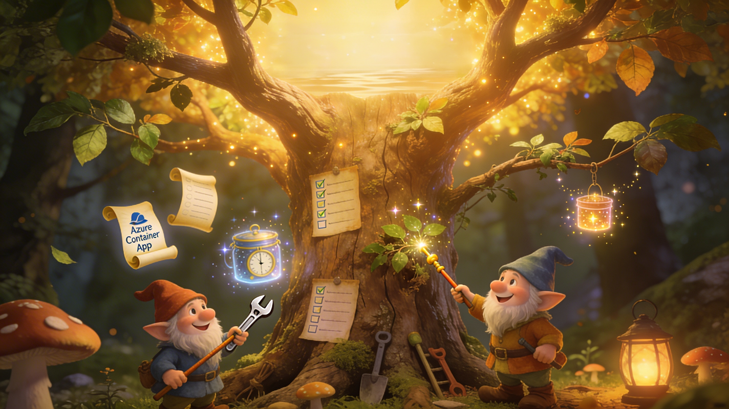 Azure Container App Job running SharePoint maintenance tasks on a scheduled basis.