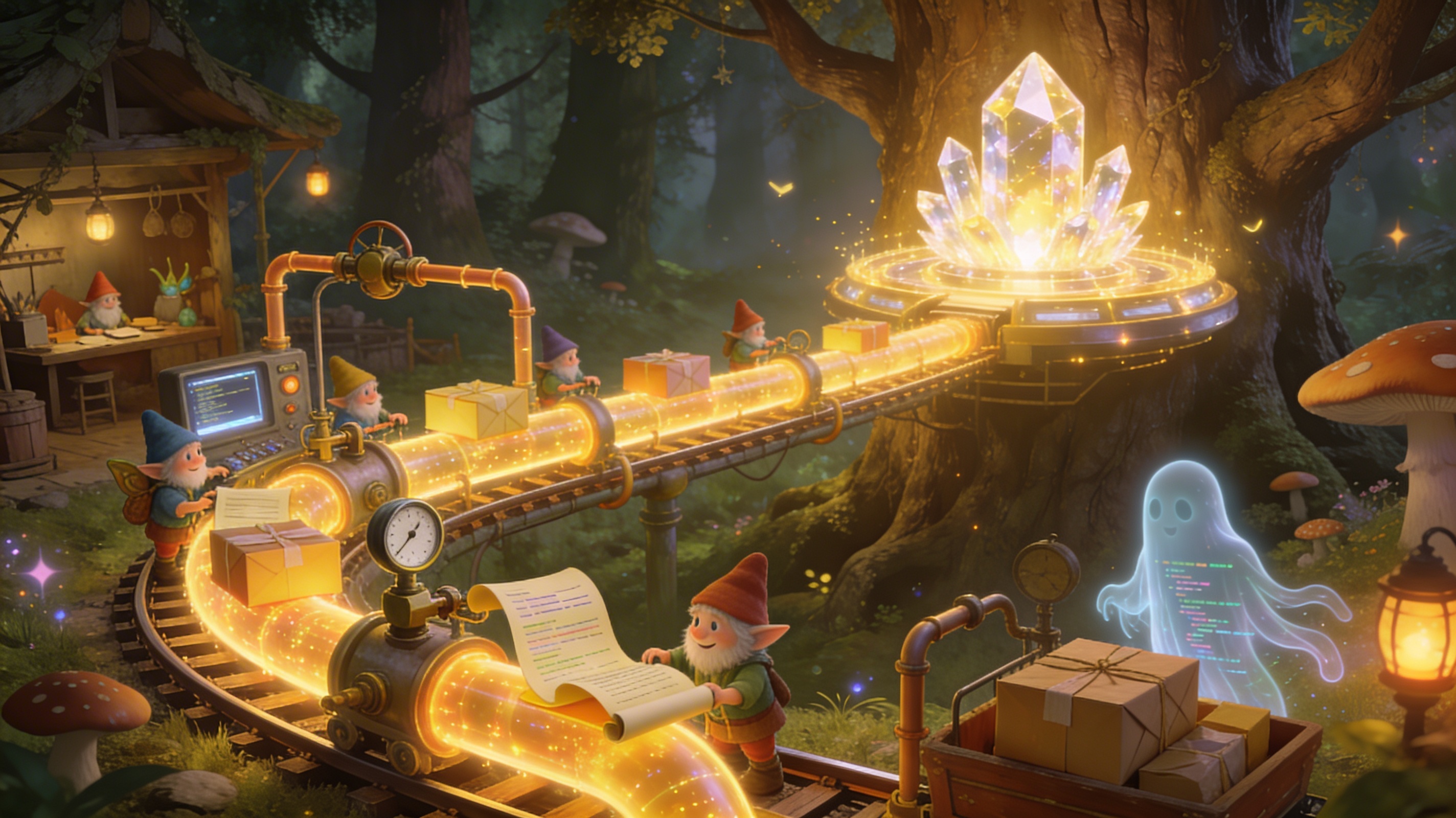 A delivery pipeline platform for the Microsoft Power Platform, illustrating automated CI/CD stages from development through pre-production to production.