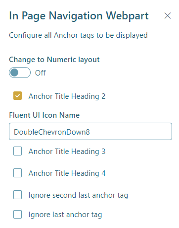 Anchor Configuration